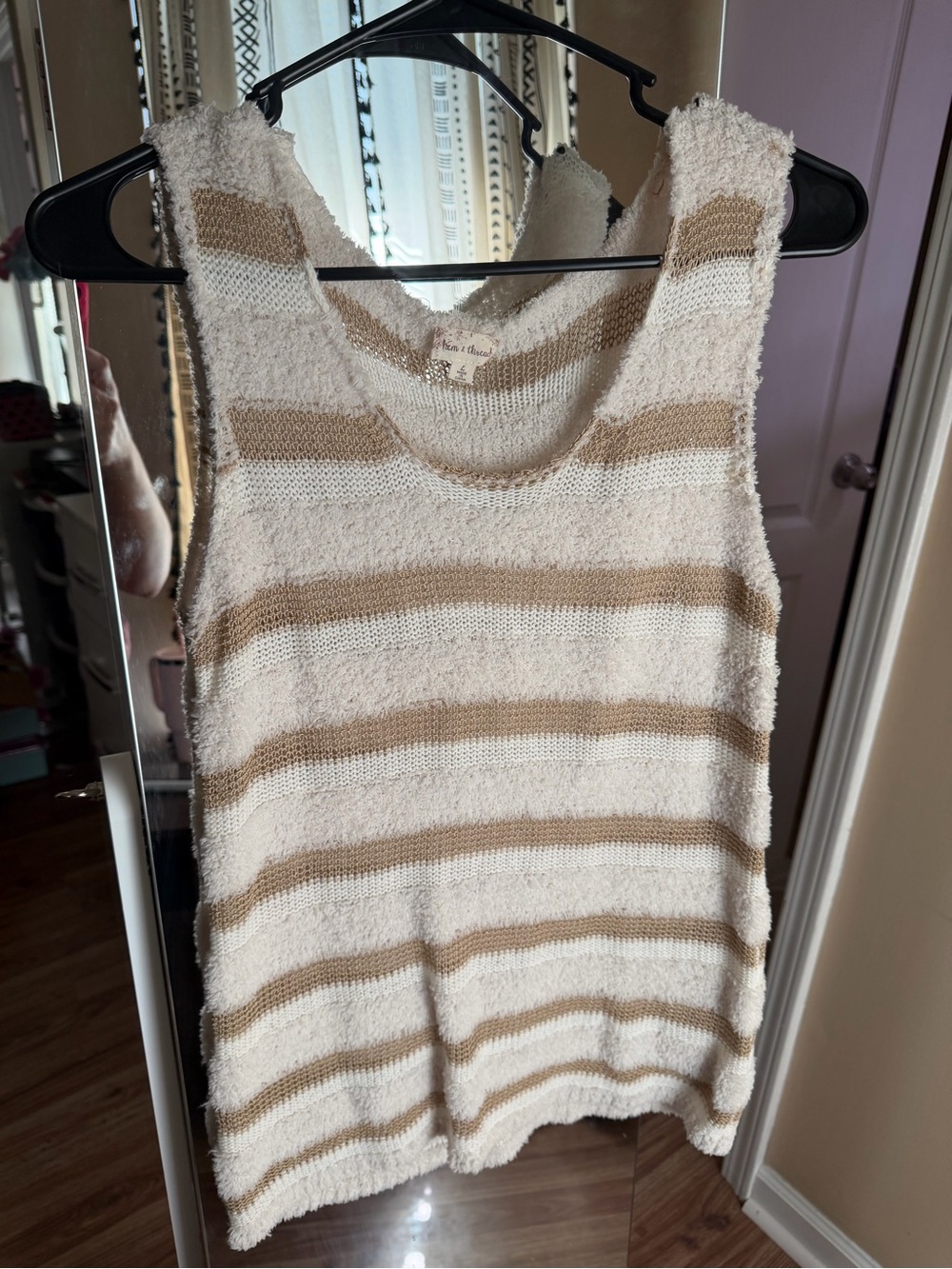 Hem & Thread Striped Knit Tank Top